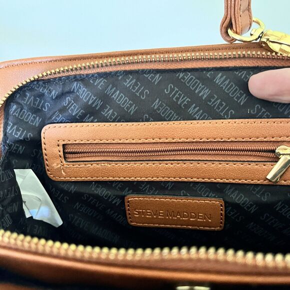 Steve Madden Blannis Cognac Crossbody Women's Bag - Picture 9 of 15